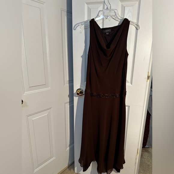 Liz Claiborne Brown Cocktail Dress - Picture 4 of 7